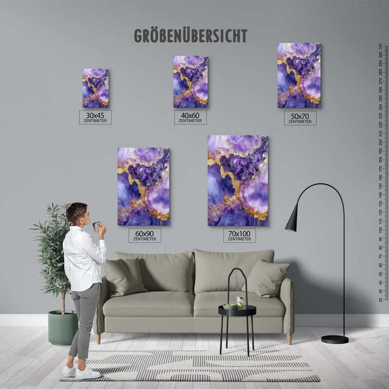 Lila goldener Marmor